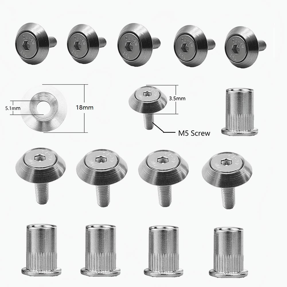 Stainless Steel 25 Pcs Fender Bumper Washer Bolt Finishing Washer Engine Bay Dress Up Fastener Kit Flares Widebody kit Installation Hardware - Image 2