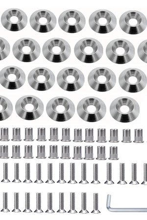 Stainless Steel 25 Pcs Fender Bumper Washer Bolt  Finishing Washer Engine Bay Dress Up Fastener Kit Flares Widebody kit Installation Hardware