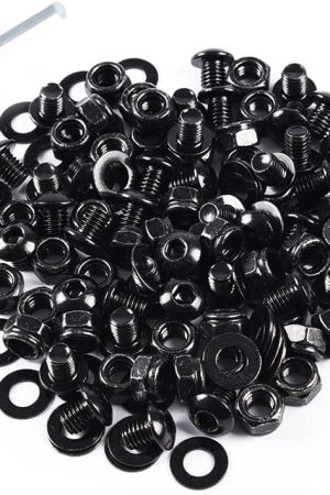 Universal Fender Flares Screw/Bolt Hardware Kit Set Compatible with Universal Car Models Black